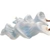 Women Belly Dancing Fan 1 Pair Gradient Color Dancer Practice Props Imitation Silk Fans Rayon Silk Fan Blue-Turquoise-White XL 210x90cm view 2