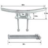 WTMORE Dock Cleats 10 inch, Hot Dipped Galvanized Cast Iron Boat Cleats, Boat Dock Cleats Rope Cleats, Ideal for Boat Deck Yacht Kayak Dock or Home Decoration, Hardware Included (2 Pack) view 2