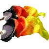 Pulcykp Silk Belly Dance Fans Handmade Hand Dyed Natural Silk 1Pair Belly Dance Fans 120/150/180 * 90Cm Dance Props as picture8 XXL view 2