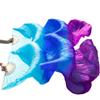 Pulcykp Silk Dance Fans Silk Fans 1 Pair Handmade Dyed Silk Belly Dance Fans 23 Colors 120/150/180/230 * 90 Cm as picture18 M (150x90cm) view 3