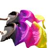 Women Belly Dancing Fan 1 Pair Gradient Color Dancer Practice Long Imitation Rayon Silk Fans 4 1 pair-180x90cm view 1