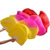 Women Belly Dancing Fan 1 Pair Gradient Color Dancer Practice Long Imitation Rayon Silk Fans 4 1 pair-180x90cm view 3