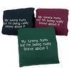 My Tummy Hurts Embroidered Sweatshirt,Funny Embroidered Crewneck,Custom Embroidery Hoodie,My Tummy Hurts But Im Being Really Brave About It Pullover,Women Brave Letter Fall Sweaters Black view 1