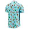 J&DHUASHA Christmas Shirts for Men Santa Snowman Button Down Short Sleeve Shirts Hawaiian Casual Vacation Shirts(Christmas P012, XL) view 3