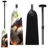 Z&J SPORT Adjustable Dragon Boat Paddle, IDBF Approved Carbon Fiber Paddle, Dragon Graphic Paddle with Adjuster for Dragon Boat Race with Adjustable T Handle (DGN1)