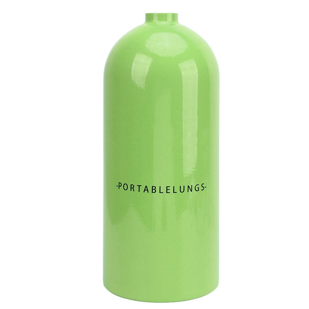 Haofy Small Oxygen, Snorkeling Equipment 3L Diving Portable Aviation Aluminum High Pressure Gas Storage for Water (Green)