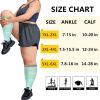 LOUSGUTA Open Toe Plus Size Compression Socks for Women & Men 15-20 mmhg Toeless Wide Calf Compression Support Knee Socks view 3