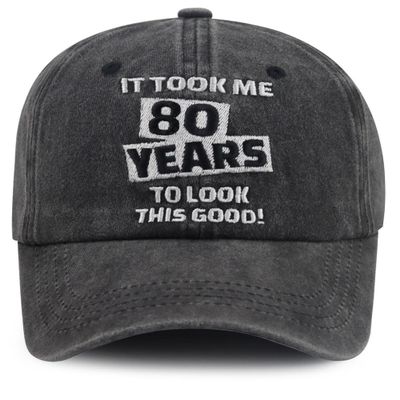 80th Birthday Decorations for Women Men, Funny Embroidered 1946 Birthday Gifts Hat, Adjustable 80 Years Old Party Supplies Baseball Cap, Anniversary Retirement Gift for Dad Mom Grandpa Grandma Friend