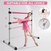 Ballet Barre Portable Ballet Barre for Children and Adults, Mobile Aluminum Alloy Leg Press Rod view 2