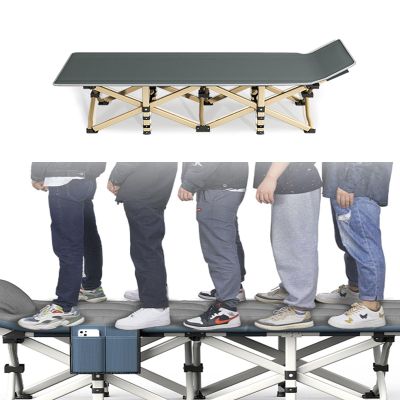 UPGENT Folding Camping Cot for Adults Portable Outdoor Bed Heavy Duty Sleeping Cots for Camp with Convenient Storage Bag, Perfect for Camping, Pool, Beach, Patio (Size : 71x190CM)