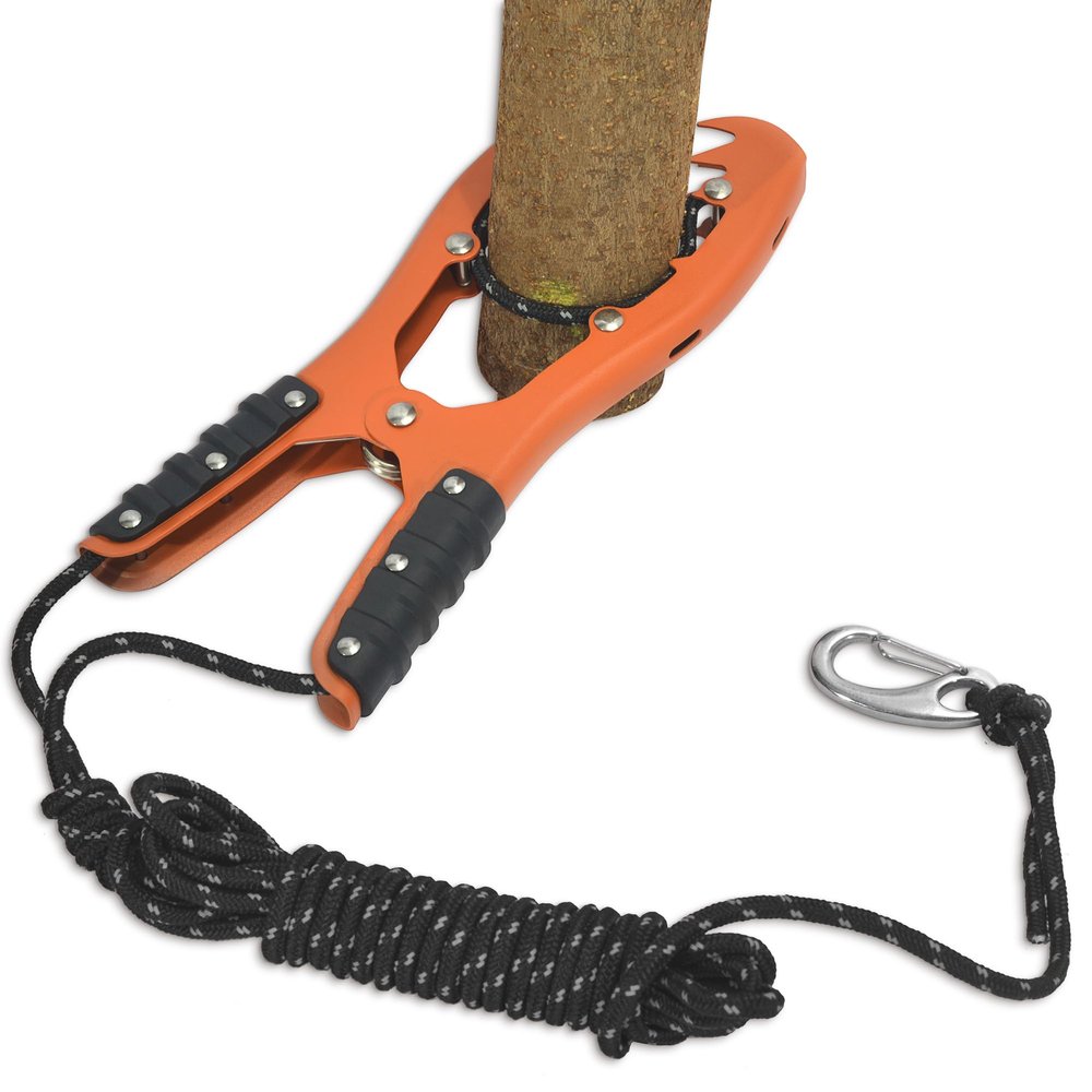 Antidious Kayak Brush Gripper, Kayak Anchor Grip with 16.4ft Paracord and Snap Hook to Anchor Float, Canoe, Boat for Fishing Boating Camping (1PACK, Orange)