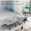 UPGENT Folding Camping Cot for Adults Portable Outdoor Bed Heavy Duty Sleeping Cots for Camp with Convenient Storage Bag, Double Layer Oxford, 330 LBS(Max Load) (Size : 67x190CM) view 2