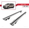 acpar Compatible with Dacia Lodgy (J92) 2012-2022 Hook Model Car Roof Rack Cross Bar Grey Aluminium 2 Bars view 4