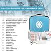 Home Car First Aid Kit Refill Supplies for Business 300Pcs Emergency Kits Urgent Essential for Workpalce Outing Skating Waterproof First Aid Blue Bag for Backpacking 1st Aid view 2
