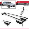 acpar Compatible with A3 (8V) Sportback 2013-2020 Hook Model Car Roof Rack Cross Bar Grey Aluminium 2 Bars view 4