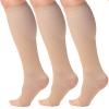 Open Toe Compression Socks 15-20 mmHg for Women and Men Knee High Toeless Circulation Compression Stockings view 1