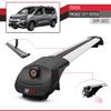 acpar Compatible with Toyota Proace City Verso 2019-2022 ACE-1 Car Roof Rack Cross Bar Grey Aluminium 3 Bars view 3