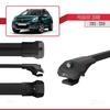 acpar Compatible with Peugeot 2008 (A94) 2013-2019 ACE-1 Car Roof Rack Cross Bar Black Aluminium 2 Bars view 3