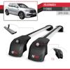 acpar Compatible with Volkswagen T-Cross (C11) 2019-2025 ACE-2 Car Roof Rack Cross Bar Grey Aluminium 2 Bars view 3
