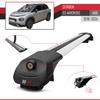 acpar Compatible with Citroen C3 Aircross (A88) 2018-2024 ACE-1 Car Roof Rack Cross Bar Grey Aluminium 2 Bars view 3