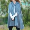 Kuluzego U-U67 Light Royal Blue Teen Girls Jackets Jacket Hoodies Cloak Shawl Wraps Windbreaker Coat for Women Cardigan Front Winter Fall Jackets 2025 Clothing Country Concert Y2K HH XL view 2