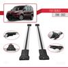 acpar Compatible with Fiat Doblo 2010-2022 Car Roof Rack Cross Bar Fly Model Grey view 3