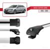 acpar Compatible with Skoda Superb 3 (3V) SW Pre-Facelift 2015-2019 ACE-1 Car Roof Rack Cross Bar Grey Aluminium 3 Bars view 3
