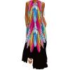 ZONTO Summer Women's Fashion Sexy Digital Print V-Neck Sleeveless Skirt Pocket European and American Dress view 1