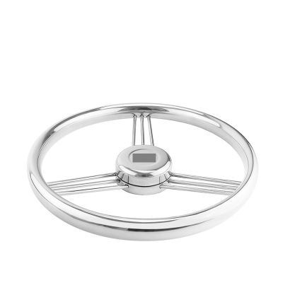 UNKOMN Boat Rudder 13-1/2'' 342mm Steering Wheel Stainless Steel 316 Marine Grade 3 Spokes 15 Degree Marine Boat Yacht Accessories Steering Wheels