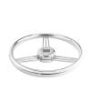 UNKOMN Boat Rudder 13-1/2'' 342mm Steering Wheel Stainless Steel 316 Marine Grade 3 Spokes 15 Degree Marine Boat Yacht Accessories Steering Wheels view 1