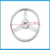 UNKOMN Boat Rudder 13-1/2'' 342mm Steering Wheel Stainless Steel 316 Marine Grade 3 Spokes 15 Degree Marine Boat Yacht Accessories Steering Wheels view 2