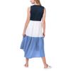 G-III Sports Women's Navy/Blue Chicago Bears 12th Inning Colorblock Dress view 2