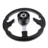 UNKOMN Boat Rudder 31.5cm Marine Boat Steering Wheel Non-Directional 3 Spoke Steering Wheel Sports Wheel for Yacht Pontoon Marine Boats Accessories Steering Wheels view 3