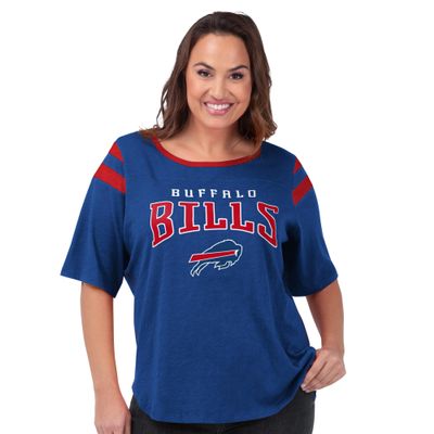 G-III Sports Women's Royal Buffalo Bills Plus Size Linebacker T-Shirt