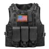 GALAXYLENSE Sport Hunting Tactical Vest Airsoft Paintball Protection Light Weight Heavy Duty Breathable 600 D Polyesters (Black Vest) view 1