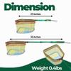 DaddyGoFish Kids Fishing Net - Extendable Telescopic Landing Net for Boy Girl Children Catching Small Fish Crab Shrimp Minnow Dragonfly Beach Pier Lake River Ocean (Style 2 (Green)) view 2
