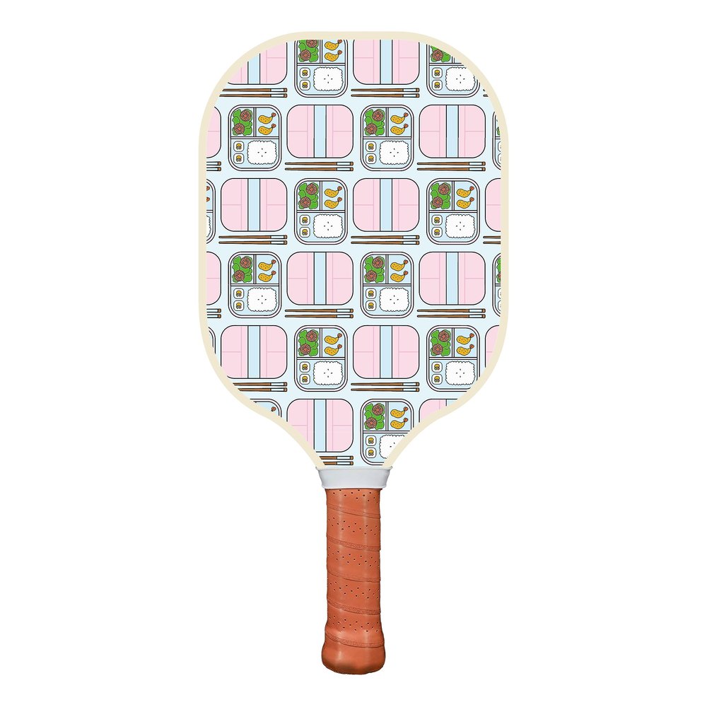 Court Pickleball Bento Box Pickleball Paddle - Carbon Fiber, Honeycomb Core, Cushioned Non-Slip Grip - Premium, Aesthetic, Cute - Perfect for Beginners and Intermediate Players