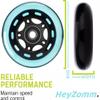 HeyZomm Inline Skate Wheels Outdoor & Indoor Inline Skate Replacement Wheels 85a Roller Hockey Wheels w/Bearings ABEC-9 & Floating Spacers, 64mm 70mm 72mm 76mm 80mm 84mm 90mm Dia, 8-Pack (70mm, Blue) view 4
