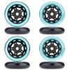 HeyZomm Inline Skate Wheels Outdoor & Indoor Inline Skate Replacement Wheels 85a Roller Hockey Wheels w/Bearings ABEC-9 & Floating Spacers, 64mm 70mm 72mm 76mm 80mm 84mm 90mm Dia, 8-Pack (80mm, Blue) view 2