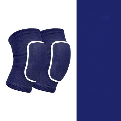 KAhuLi Sports knee pads dance sponge knee protective gear, thick knee pads+adult elbows, roller skating kneeling to fully care S Blue
