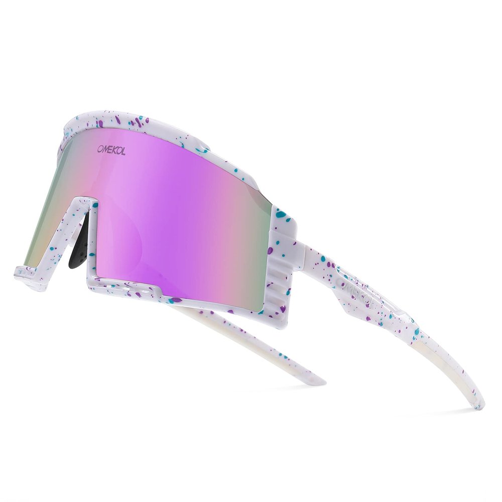 OMEKOL Two Sizes For Adults and Youth Sunglasses Sports Baseball Cycling Glasses Men Women MTB Bicycle Eyewear Outdoor-FY13