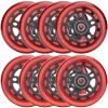 HeyZomm Inline Skate Wheels Outdoor & Indoor Inline Skate Replacement Wheels 85a Roller Hockey Wheels w/Bearings ABEC-9 & Floating Spacers, 64mm 70mm 72mm 76mm 80mm 84mm 90mm Dia, 8-Pack (76mm, Red) view 1