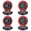 HeyZomm Inline Skate Wheels Outdoor & Indoor Inline Skate Replacement Wheels 85a Roller Hockey Wheels w/Bearings ABEC-9 & Floating Spacers, 64mm 70mm 72mm 76mm 80mm 84mm 90mm Dia, 8-Pack (76mm, Red) view 3