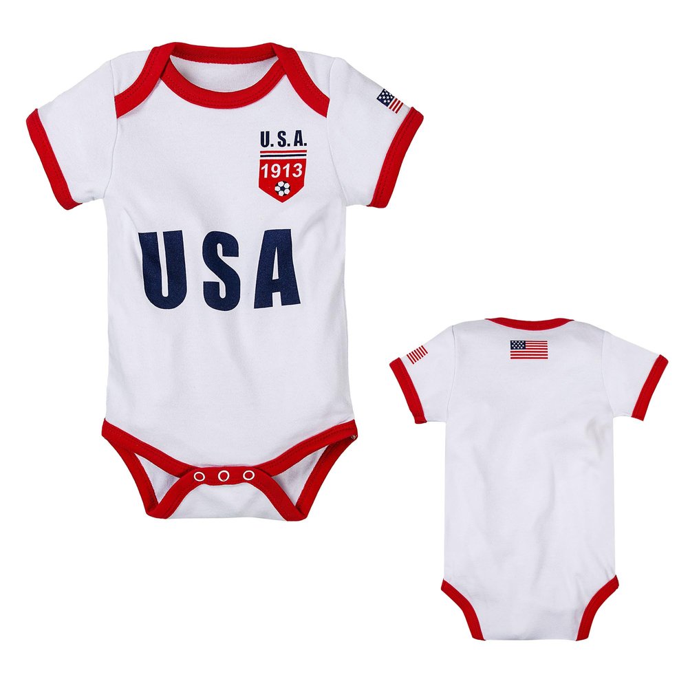 Cnins Toddler Soccer Jersey USA Baby Clothes 12-18 Months Soccer Outfit for Infant Girls (CN-USGG,12-18M)