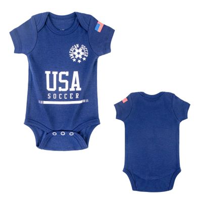 Cnins Newborn Football Jersey USA Soccer Onesie Unisex American Soccer Outfit for Baby Boys & Girls (CN-USNY,0-3M)