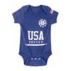 Cnins Newborn Football Jersey USA Soccer Onesie Unisex American Soccer Outfit for Baby Boys & Girls (CN-USNY,0-3M) view 2