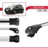 acpar Compatible with Nissan Qashqai (J10) Pre-Facelift 2007-2009 ACE-1 Car Roof Rack Cross Bar Grey Aluminium 2 Bars view 3