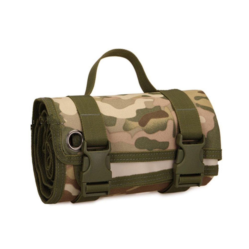 QCHIAN Tactical Shooting Mat, Non-Padded Roll-up Prone Shooter Mats, Shooting Blanket Mat for Shooting Long Distance Prone Competition Hunting Accessories (Color : Camo)