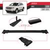acpar Compatible with Lincoln MKX 2007-2015 Cross Bar FLY Model Car Roof Rack Cross Bar 3 BARS BLACK view 4