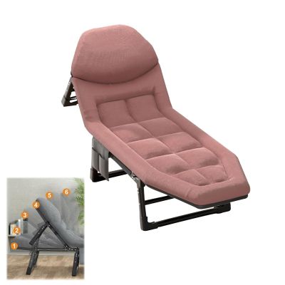 Folding Camping Cot Back Adjustable, Camping Cot Bag Storage Dust Bag, Sleeping Cots Bed Mattresses in oneHeavy Duty Guest Bed for Outdoor Travel Camp Beach Vacation ( Color : E , Size : 68x200CM )